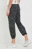 Штани Billabong жіночі колір чорний пряме середня посадка