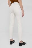 Штани Pennyblack жіночі колір бежевий пряме середня посадка