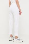 Штани Max Mara Leisure жіночі колір білий пряме висока посадка