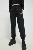 Бавовняні спортивні штани HUGO колір чорний з принтом (3045825)