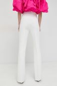 Штани Pinko жіночі колір білий пряме висока посадка