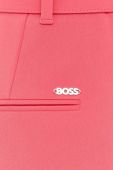 Штани BOSS жіночі колір рожевий пряме висока посадка