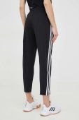 Штани для тренувань adidas Performance жіночі колір чорний з аплікацією