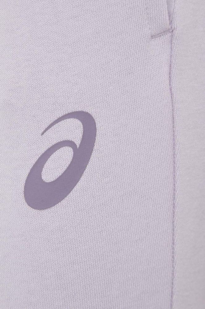 Спортивні штани Asics колір фіолетовий з принтом фото 4