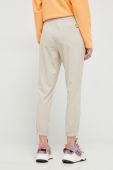 Штани outdoor Marmot Elda колір бежевий однотонні