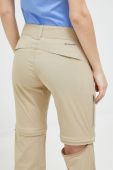 Штани outdoor Columbia Saturday Trail II колір бежевий прямі середня посадка