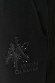 Спортивні штани Armani Exchange колір чорний однотонні (3128899)