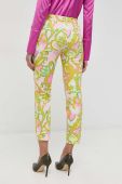 Штани Luisa Spagnoli жіночі пряме висока посадка колір барвистий