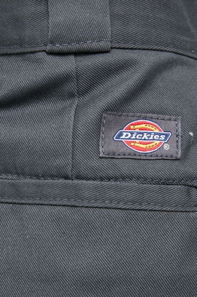 Штани Dickies жіночі колір сірий пряме висока посадка фото 4