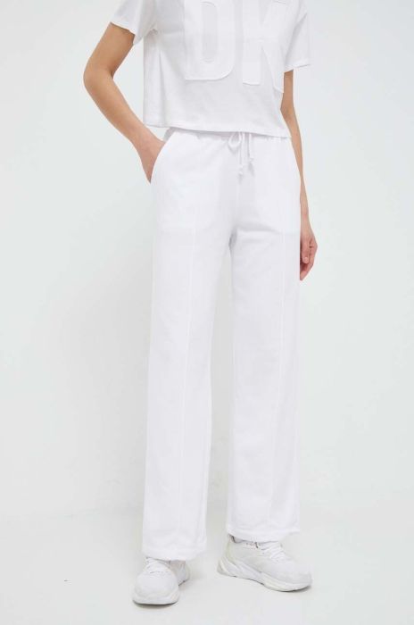 Спортивні штани Dkny колір білий однотонні (3212288)