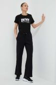 Спортивні штани Dkny колір чорний однотонні (3211040)