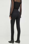 Штани Morgan жіночі колір чорний пряме висока посадка (3039858)