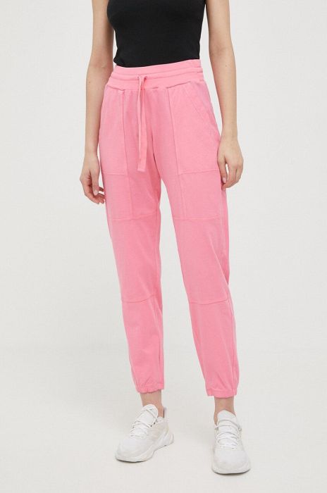 Бавовняні спортивні штани Deha колір фіолетовий однотонні (3148101)