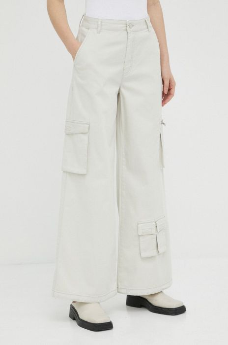 Джинси Gestuz Candace жіночі колір сірий висока посадка