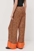Штани Karl Lagerfeld жіночі колір помаранчевий широке висока посадка
