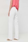 Штани Marciano Guess жіночі колір білий пряме висока посадка (3102289)