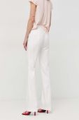 Штани Marciano Guess жіночі колір білий пряме висока посадка (3095284)