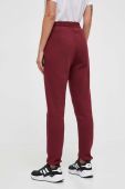Спортивні штани Casall колір бордовий однотонні
