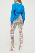 Штани Artigli жіночі облягаюче середня посадка колір барвистий