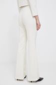 Штани Artigli жіночі колір бежевий кльош висока посадка