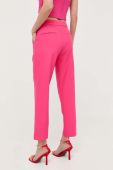 Штани Morgan жіночі колір рожевий облягаюче висока посадка (3285244)