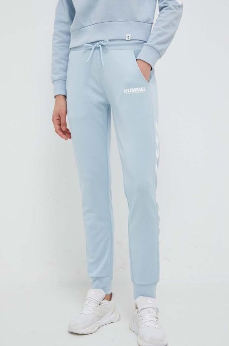 Спортивні штани Hummel з принтом колір блакитний