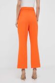 Штани Artigli жіночі колір помаранчевий пряме висока посадка
