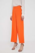 Штани Artigli жіночі колір помаранчевий широке висока посадка (3224906)