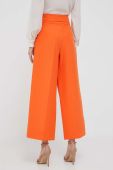 Штани Artigli жіночі колір помаранчевий широке висока посадка (3224906)