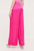 Штани Bardot жіночі колір рожевий широке висока посадка