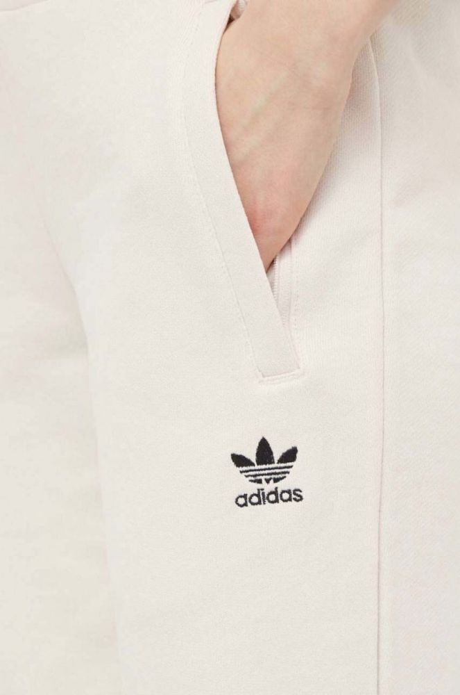 Бавовняні спортивні штани adidas Originals колір бежевий однотонні IA6477-cream фото 4