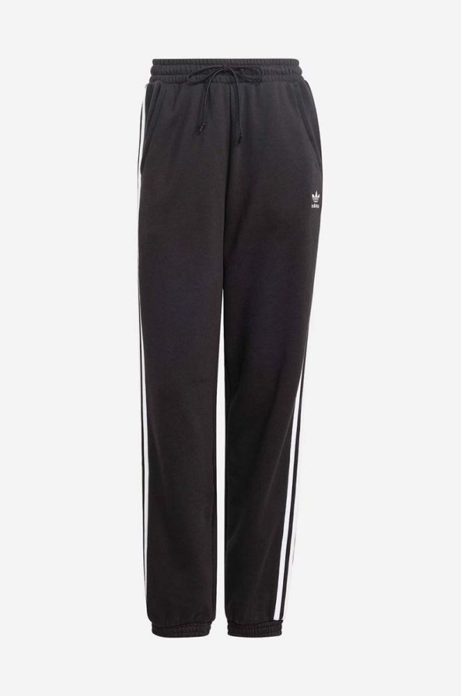 Бавовняні спортивні штани adidas Originals колір чорний з аплікацією IB7457-black фото 3