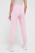 Бавовняні спортивні штани adidas Originals колір рожевий з аплікацією