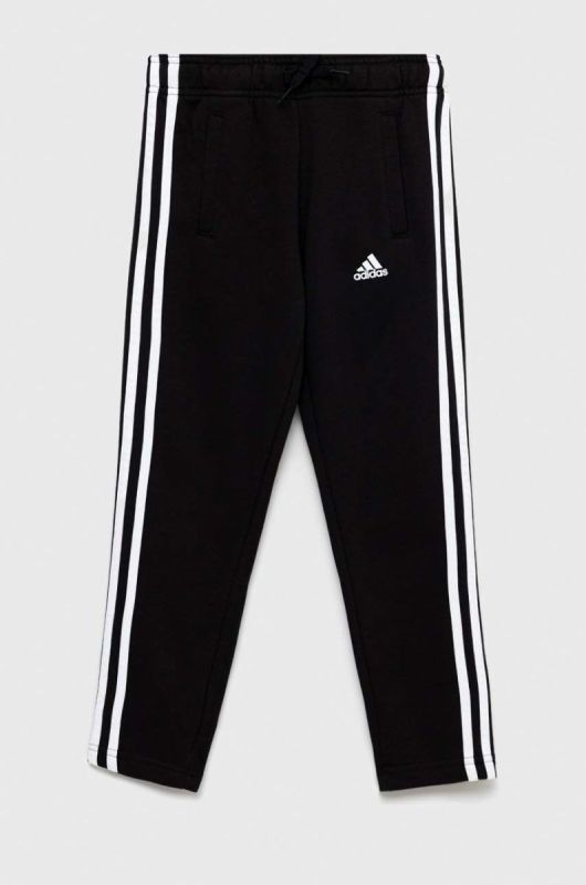 Дитячі спортивні штани adidas G 3S колір чорний візерунок