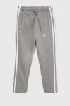 Дитячі спортивні штани adidas G 3S колір сірий меланж