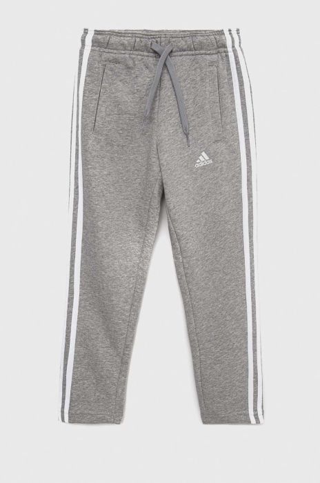 Дитячі спортивні штани adidas G 3S колір сірий меланж