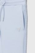 Дитячі спортивні штани Guess однотонні колір блакитний