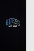 Дитячі бавовняні штани Guess колір чорний однотонні (2885577)