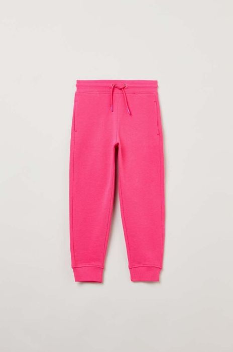 Дитячі бавовняні штани OVS колір рожевий однотонні (3045871)
