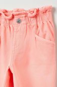 Дитячі бавовняні штани OVS колір рожевий однотонні (3104233)