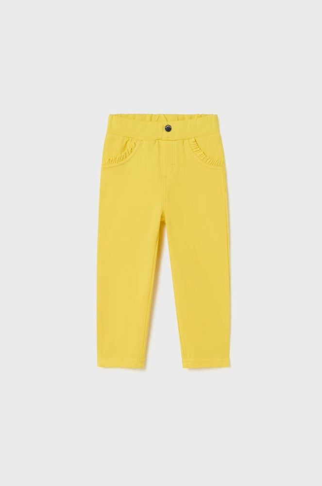 Штани для немовлят Mayoral колір жовтий однотонні (2966106)