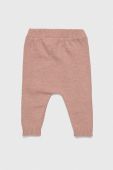 Штани для немовлят United Colors of Benetton колір рожевий однотонні (2980172)