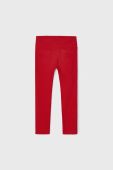 Дитячі штани Mayoral колір червоний однотонні (2951717)