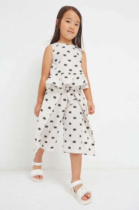 Дитячі штани Mayoral колір бежевий візерунок (2955229)