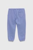 Дитячі бавовняні штани United Colors of Benetton колір фіолетовий однотонні (3036405)