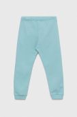 Дитячі бавовняні штани United Colors of Benetton однотонні колір блакитний (2980240)