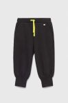 Дитячі спортивні штани Sisley колір чорний візерунок (3036410)