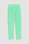 Дитячі спортивні штани Coccodrillo колір зелений однотонні (2990764)