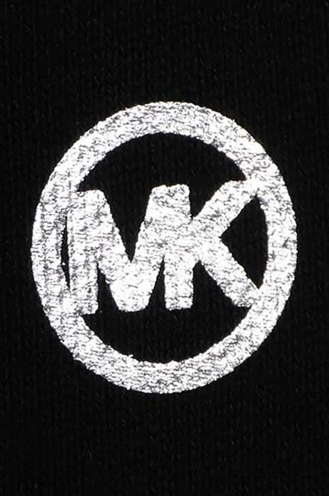 Дитячі бавовняні штани Michael Kors колір чорний однотонні фото 4