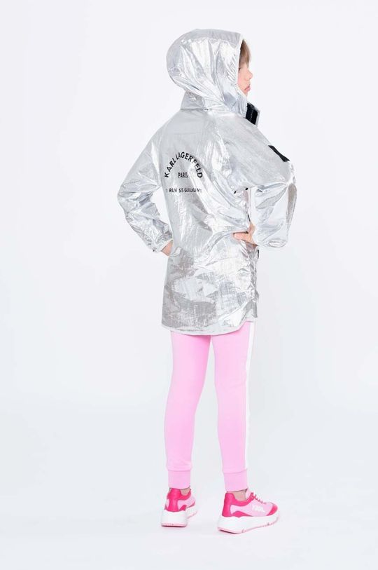 Дитячі спортивні штани Karl Lagerfeld колір рожевий з принтом (3071266)